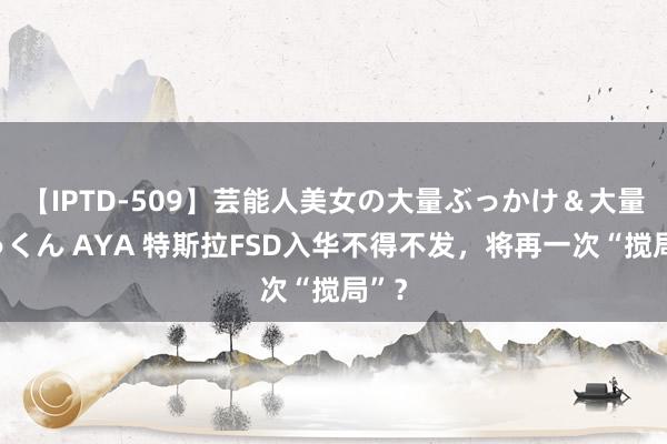 【IPTD-509】芸能人美女の大量ぶっかけ＆大量ごっくん AYA 特斯拉FSD入华不得不发，将再一次“搅局”？